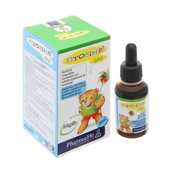 Fitobimbi Gas hỗ trợ tăng cường tiêu hóa, 30 ml dạng nhỏ giọt (1 - 12 tuổi) 1