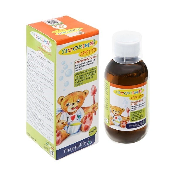 Siro Fitobimbi Appetito hỗ trợ tăng cường tiêu hóa hương táo, 200 ml dạng uống (6 tháng - 12 tuổi) 1