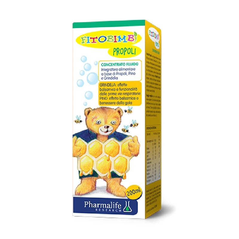 Siro Fitobimbi Propoli tăng sức khoẻ đường hô hấp trên, 200 ml dạng uống (từ 6 tháng) 2