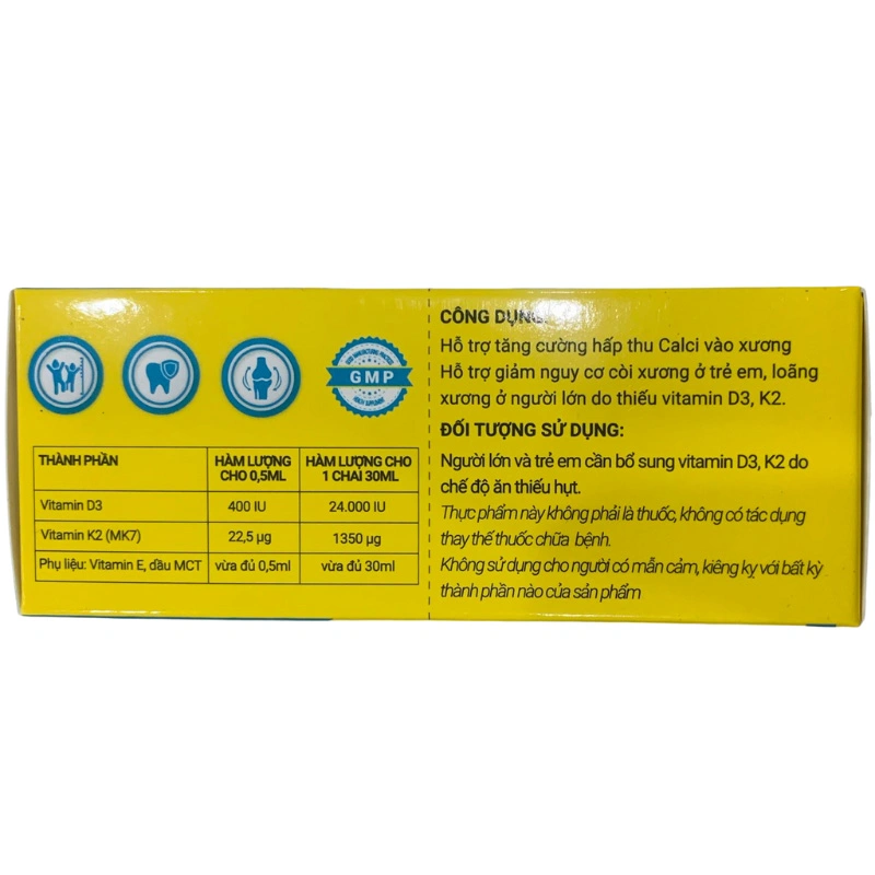 Siro Herbland Healthza BoneDK D3+K2 hỗ trợ hấp thu canxi 30 ml (từ 6 tháng) 4