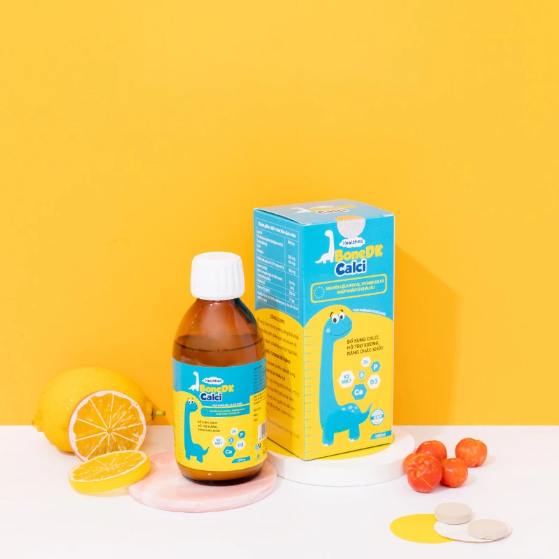 Siro Herbland Healthza BoneDK Calci hỗ trợ phát triển xương và răng 180 ml (từ 1 tuổi) 3