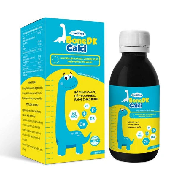 Siro Herbland Healthza BoneDK Calci hỗ trợ phát triển xương và răng 180 ml (từ 1 tuổi) 1