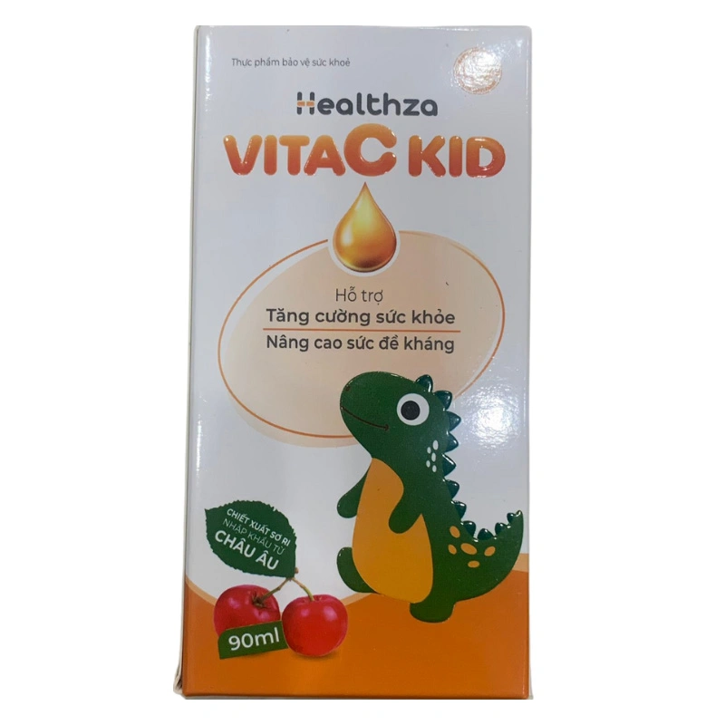 Siro Herbland Healthza VitaC Kid giúp tăng cường sức đề kháng hương cam, cherry, 90 ml dạng uống (từ 2 tuổi) 2