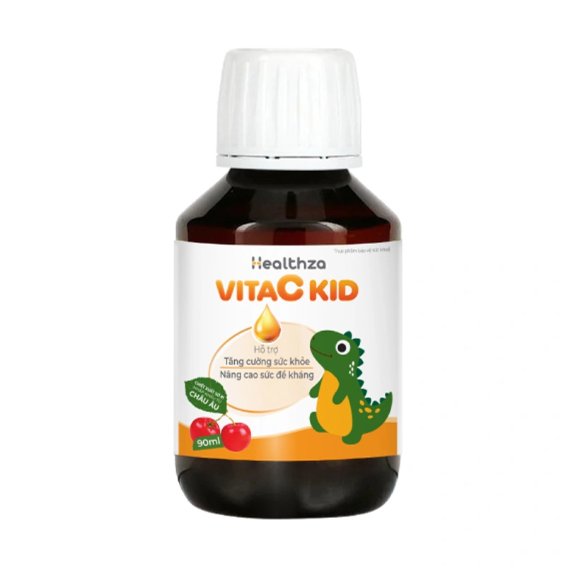 Siro Herbland Healthza VitaC Kid giúp tăng cường sức đề kháng hương cam, cherry, 90 ml dạng uống (từ 2 tuổi) 6