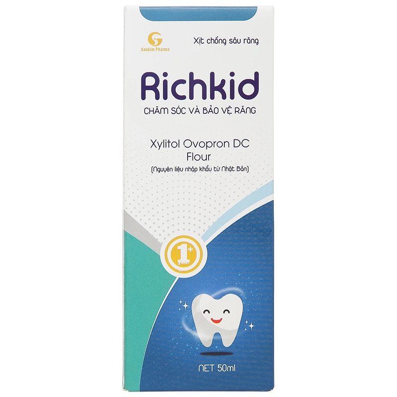 Richkid chống sâu răng hương trái cây, 50 ml dạng xịt (từ 1 tuổi) 2