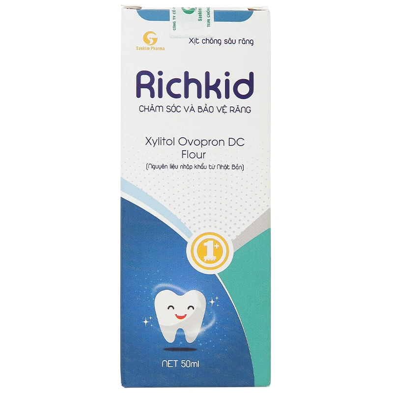Richkid chống sâu răng hương trái cây, 50 ml dạng xịt (từ 1 tuổi) 3