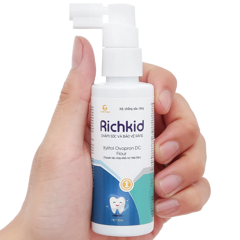 Richkid chống sâu răng hương trái cây, 50 ml dạng xịt (từ 1 tuổi) 8