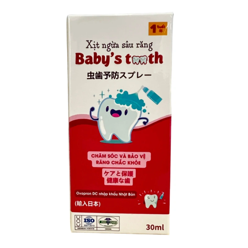 Baby's Tooth ngừa sâu răng 30 ml hương tự nhiên, 30 ml dạng xịt (từ 1 tuổi) 3