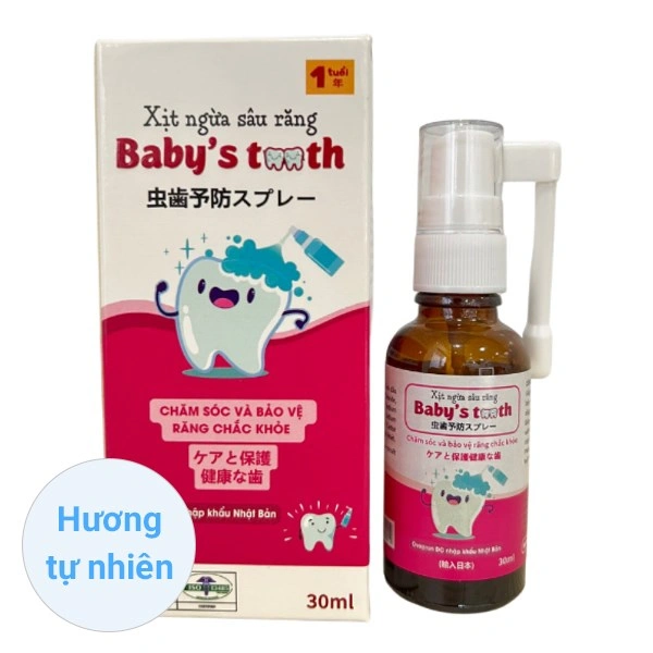 Baby's Tooth ngừa sâu răng 30 ml hương tự nhiên, 30 ml dạng xịt (từ 1 tuổi) 1