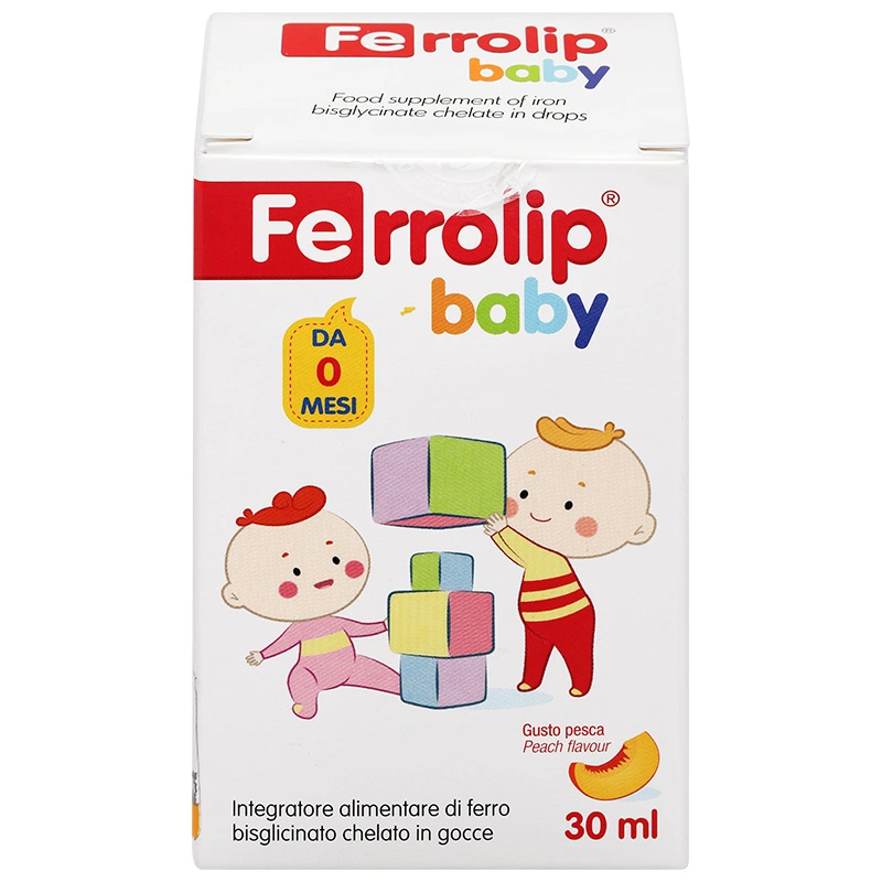 Siro Ferrolip Baby bổ sung sắt, hỗ trợ tạo hồng cầu hương đào, 30 ml dạng nhỏ giọt (từ 0 tháng) 2