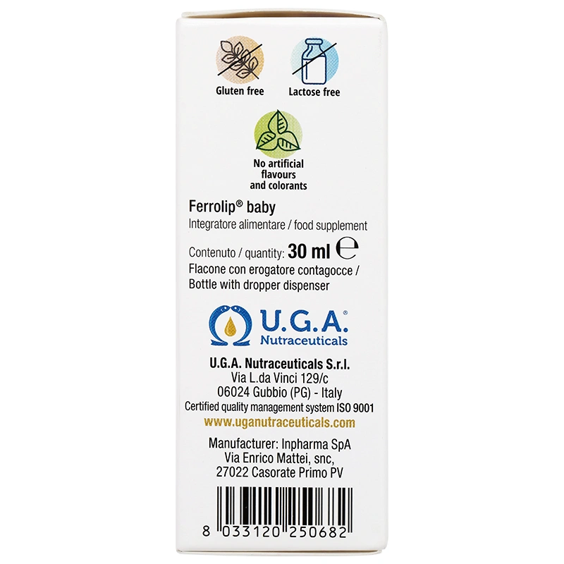 Siro Ferrolip Baby bổ sung sắt, hỗ trợ tạo hồng cầu hương đào, 30 ml dạng nhỏ giọt (từ 0 tháng) 4