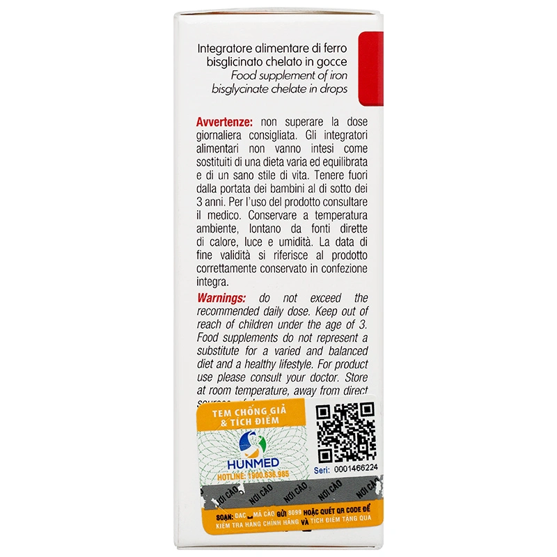 Siro Ferrolip Baby bổ sung sắt, hỗ trợ tạo hồng cầu hương đào, 30 ml dạng nhỏ giọt (từ 0 tháng) 5