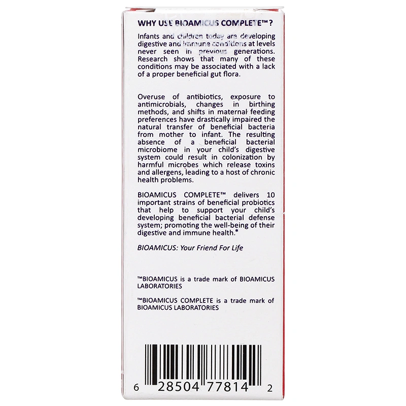 Men vi sinh BioAmicus Complete hỗ trợ cải thiện hệ vi sinh đường ruột, 10 ml dạng nhỏ giọt (từ 0 tháng) 3