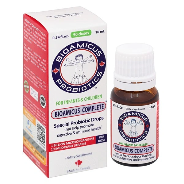 Men vi sinh BioAmicus Complete hỗ trợ cải thiện hệ vi sinh đường ruột, 10 ml dạng nhỏ giọt (từ 0 tháng) 1