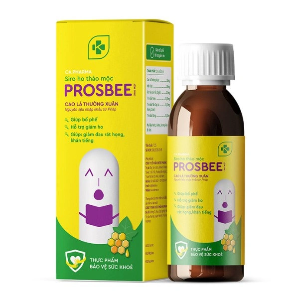 Siro mật ong Kentek Prosbee bổ phế, hỗ trợ giảm ho hương mật ong, 100 ml dạng uống (từ 2 tuổi) 1