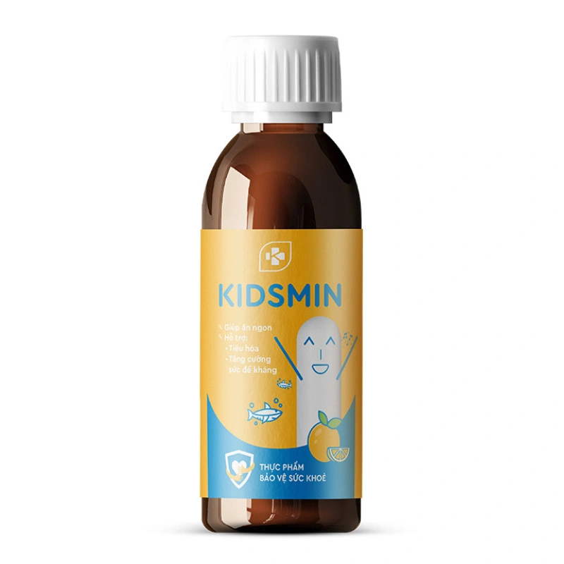 Siro Kentek Kidsmin giúp ăn ngon, hỗ trợ tiêu hóa hương dâu, cam, 100 ml dạng uống (từ 6 tháng) 3