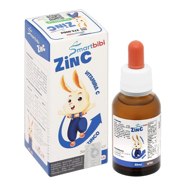 Siro Smartbibi ZinC bổ sung kẽm, vitamin C giúp tăng sức đề kháng hương cam, 30 ml dạng uống (từ 0 tháng) 1