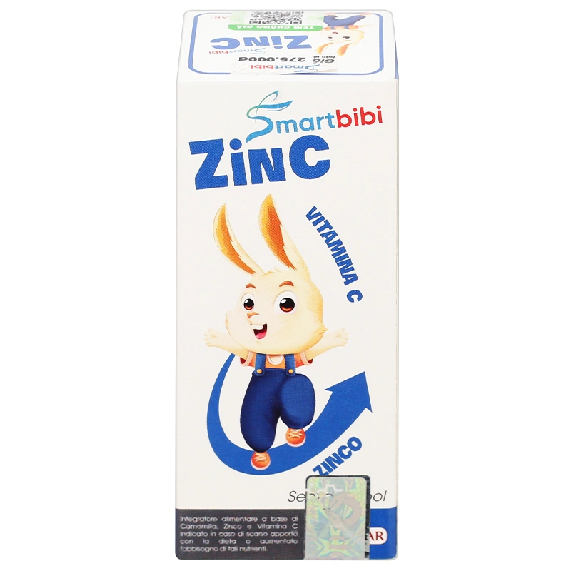 Siro Smartbibi ZinC bổ sung kẽm, vitamin C giúp tăng sức đề kháng hương cam, 30 ml dạng uống (từ 0 tháng) 2