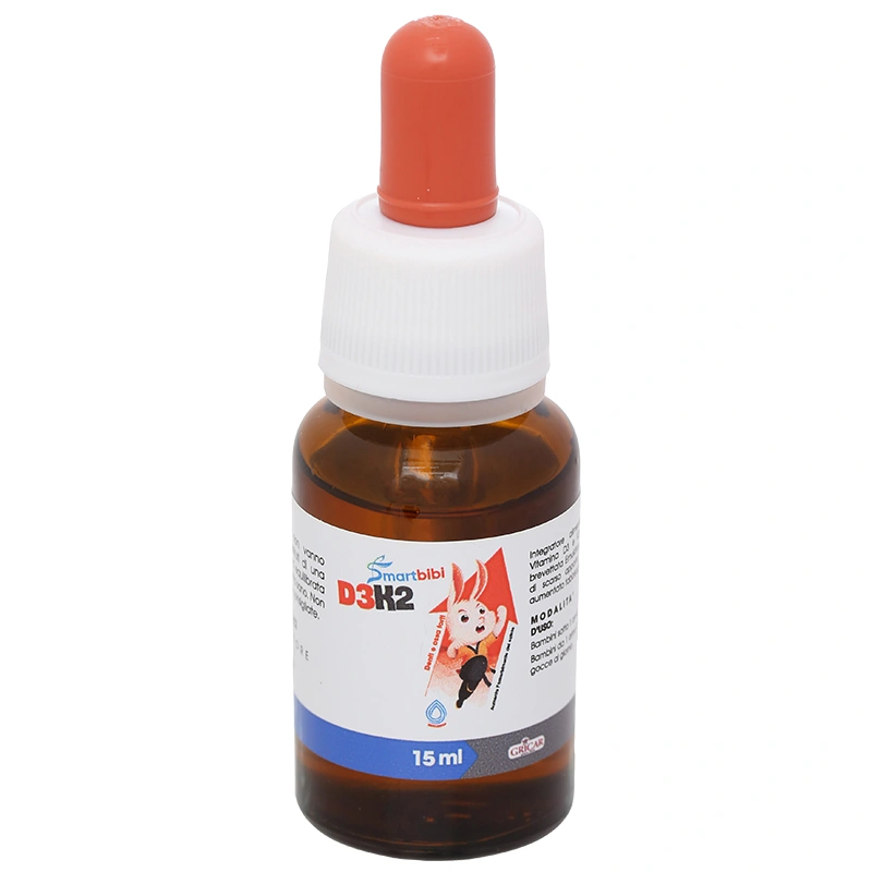 Smartbibi D3K2 hỗ trợ hấp thu canxi hương bánh quy, 15 ml (từ 0 tháng) 5