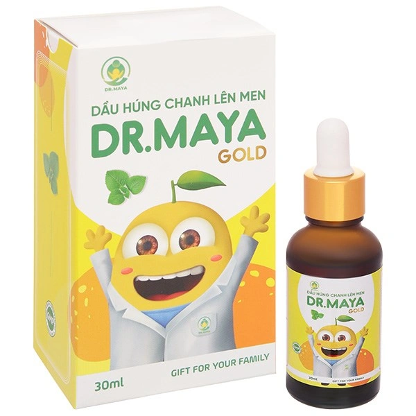 Dầu húng chanh lên men Dr.Maya Gold tăng sức đề kháng, 30 ml dạng nhỏ giọt (từ 0 tháng) 1
