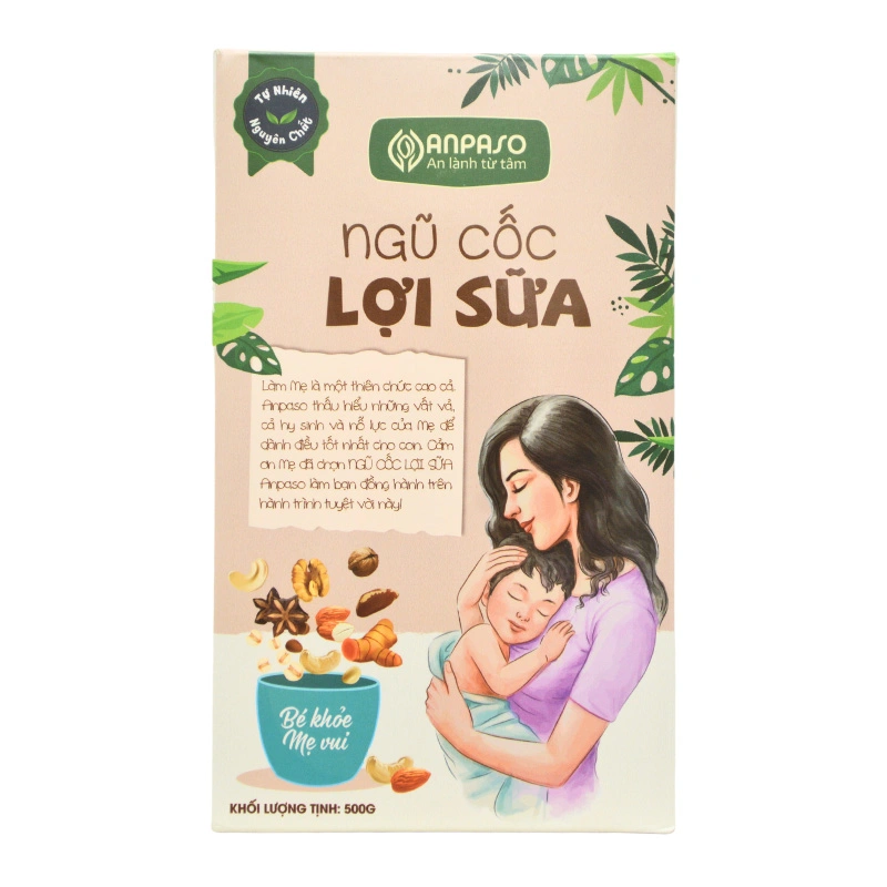 Ngũ cốc Anpaso hỗ trợ lợi sữa, 500g dạng bột 3