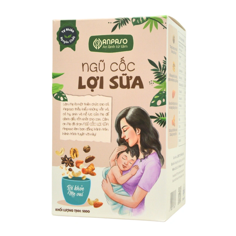 Ngũ cốc Anpaso hỗ trợ lợi sữa, 500g dạng bột 2