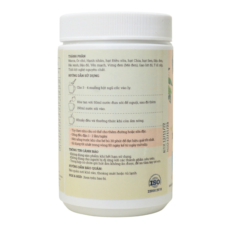 Ngũ cốc Anpaso hỗ trợ lợi sữa, 500g dạng bột 8