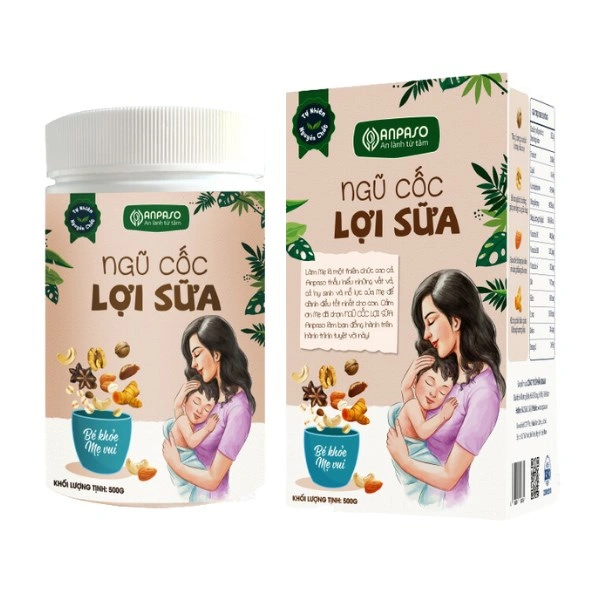Ngũ cốc Anpaso hỗ trợ lợi sữa, 500g dạng bột 1