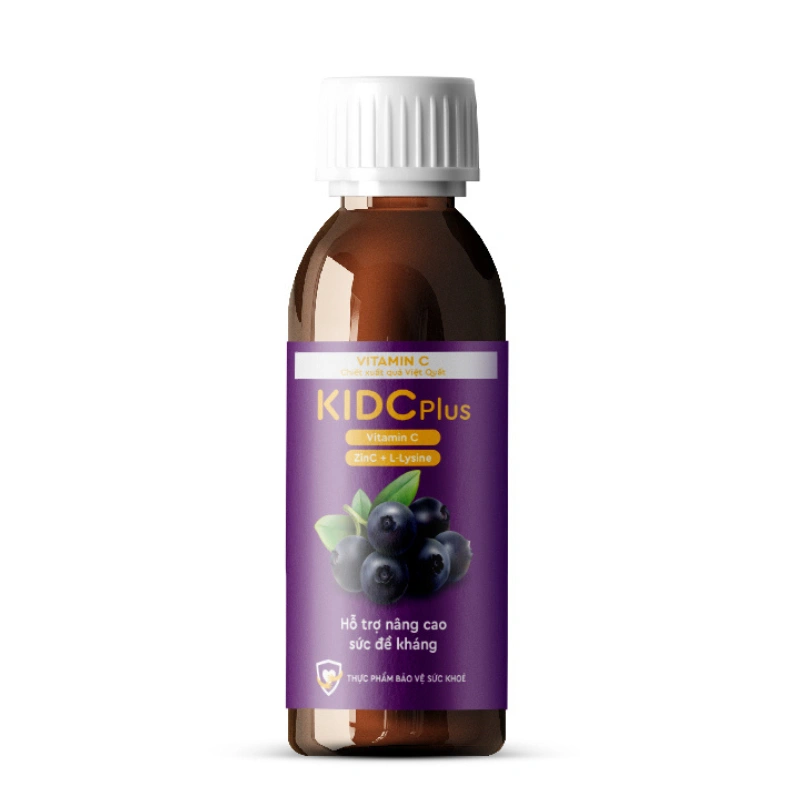 Siro Kentek KIDCPlus hỗ trợ nâng cao sức đề kháng hương mâm xôi, 100 ml dạng uống (từ 3 tuổi) 4