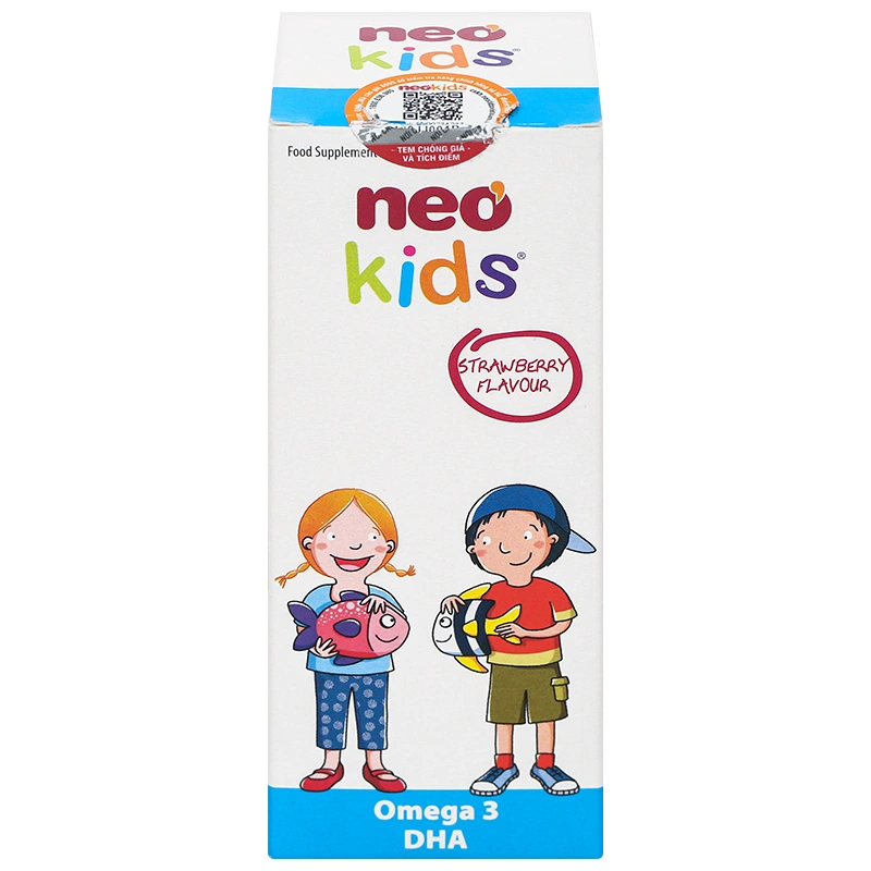 Neo Kids Omega 3 DHA tăng cường thị lực hương dâu, 150 ml dạng uống (từ 3 tháng) 2
