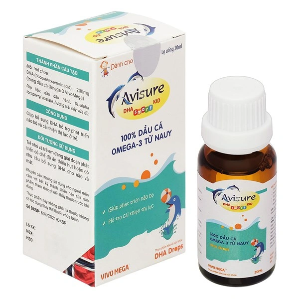 Avisure DHA Smart Kid phát triển não bộ, thị lực hương trái cây, 20 ml dạng nhỏ giọt (từ 0 tháng) 1