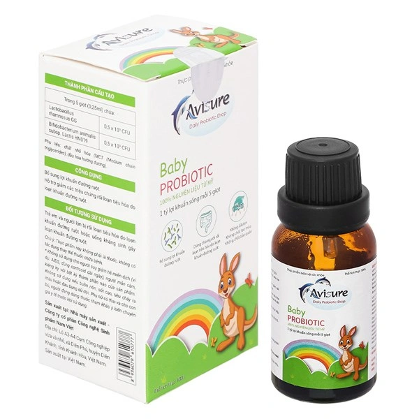 Men vi sinh Avisure Probiotic hỗ trợ giảm triệu chứng rối loạn tiêu hóa, 10 ml dạng nhỏ giọt (từ 6 tháng) 1