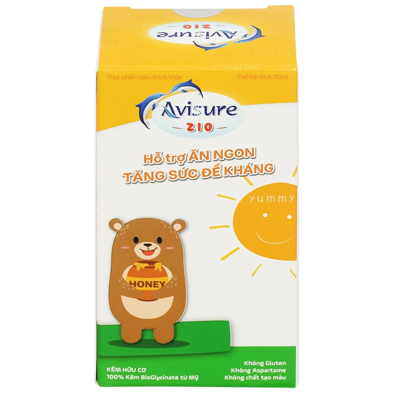 Siro Avisure Zio bổ sung kẽm hỗ trợ ăn ngon, tăng đề kháng hương cốm, 20 ml dạng nhỏ giọt (từ 6 tháng) 2