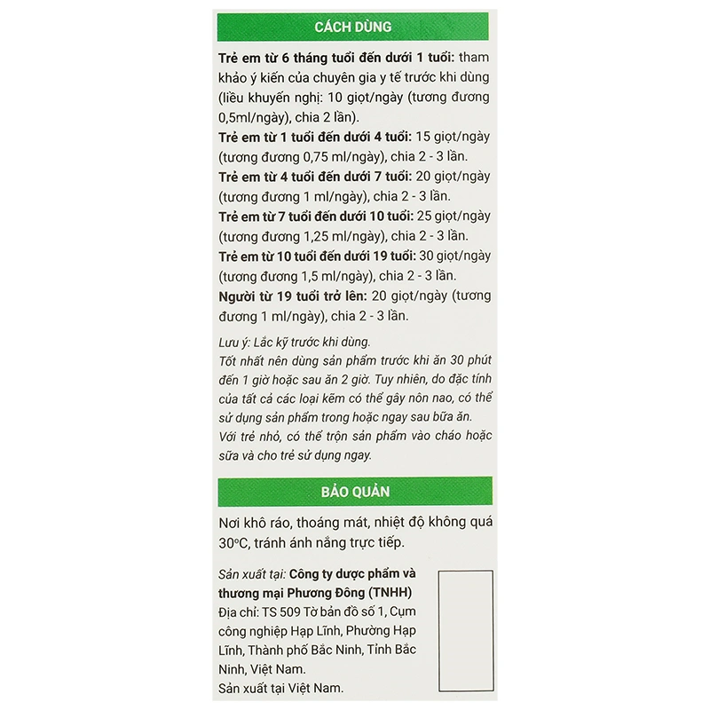 Siro Avisure Zio bổ sung kẽm hỗ trợ ăn ngon, tăng đề kháng hương cốm, 20 ml dạng nhỏ giọt (từ 6 tháng) 8