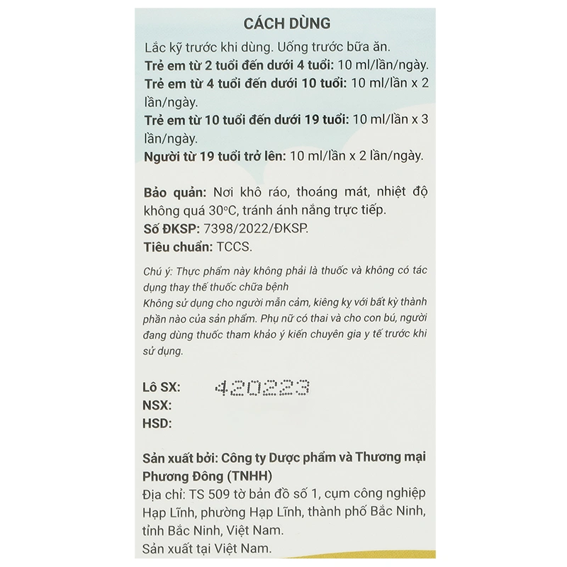 Siro Avisure Zinc hỗ trợ ăn ngon, tăng đề kháng hương dâu, 20 ống dạng uống (từ 2 tuổi) 8
