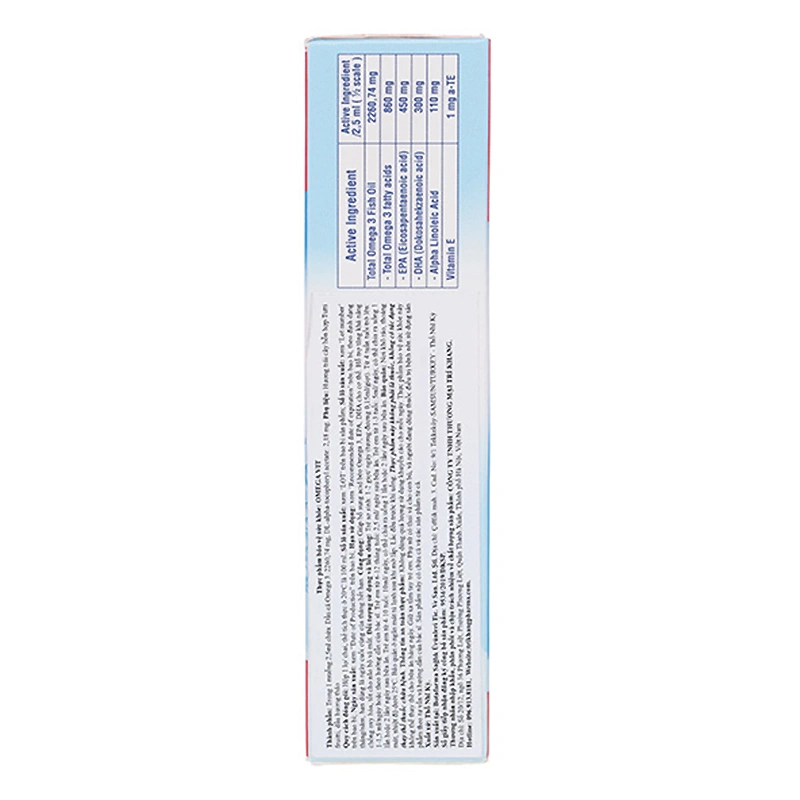 Siro dầu cá Omega Vit tốt cho não bộ và mắt hương dâu, 100 ml dạng uống (từ 0 tháng) 3