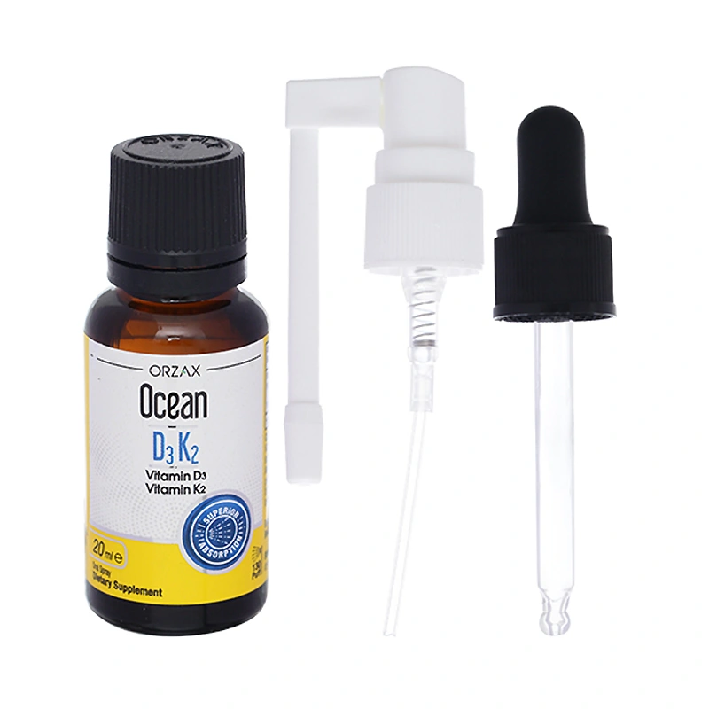 Orzax Ocean D3K2 hỗ trợ hấp thu canxi, 20 ml dạng nhỏ giọt và xịt (từ 0 tháng) 5