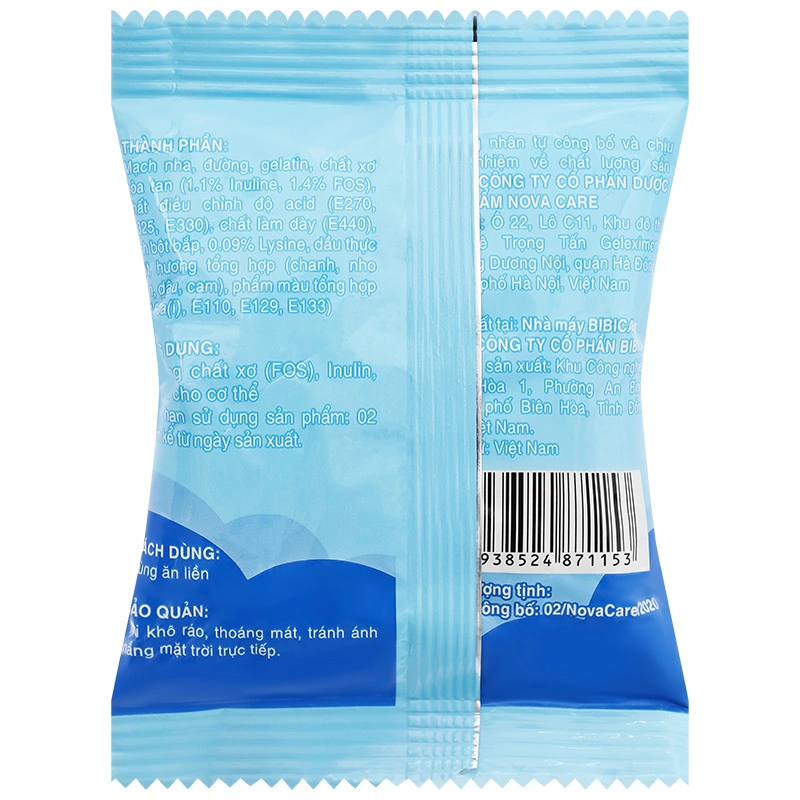 Kẹo dẻo Nova Kids bổ sung chất xơ 24g (từ 1 tuổi) - Giao bao bì ngẫu nhiên 5