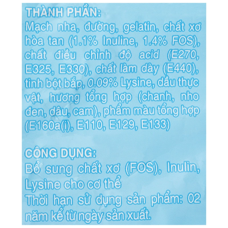 Kẹo dẻo Nova Kids bổ sung chất xơ 24g (từ 1 tuổi) - Giao bao bì ngẫu nhiên 8