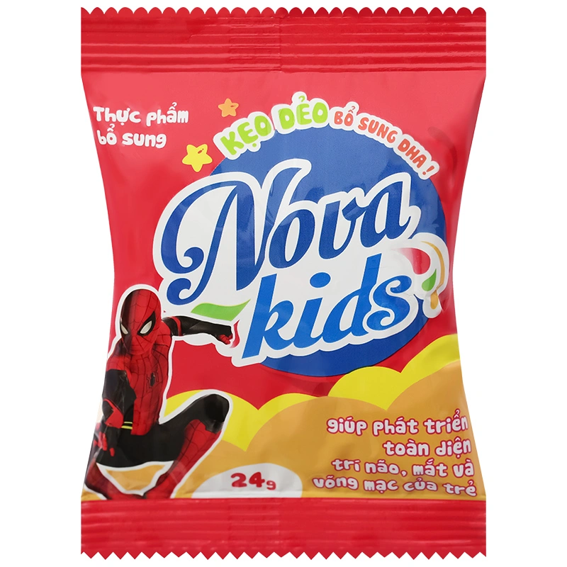 Kẹo dẻo Nova Kids bổ sung DHA hương trái cây, 24g dạng viên (từ 1 tuổi) - Giao bao bì ngẫu nhiên 4