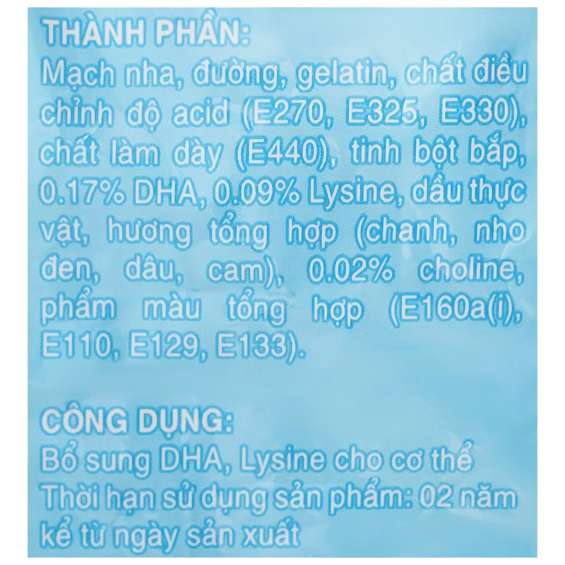 Kẹo dẻo Nova Kids bổ sung DHA hương trái cây, 24g dạng viên (từ 1 tuổi) - Giao bao bì ngẫu nhiên 8