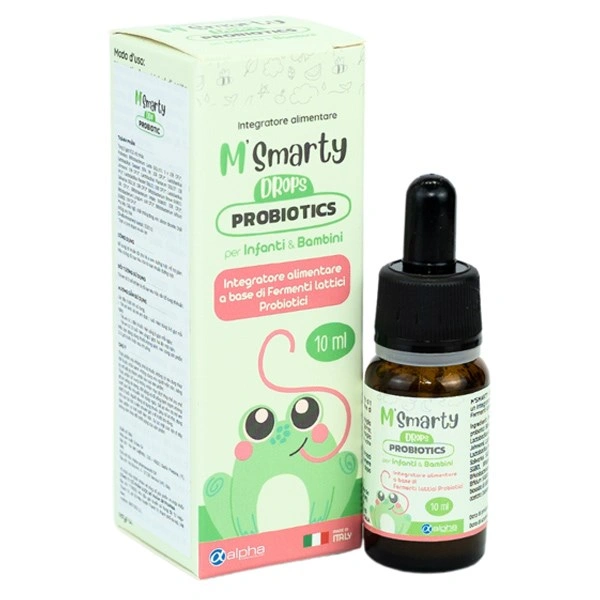 Men vi sinh M'Smarty Probiotics Drops hỗ trợ giảm triệu chứng rối loạn tiêu hóa 10 ml (từ 0 tháng) 1