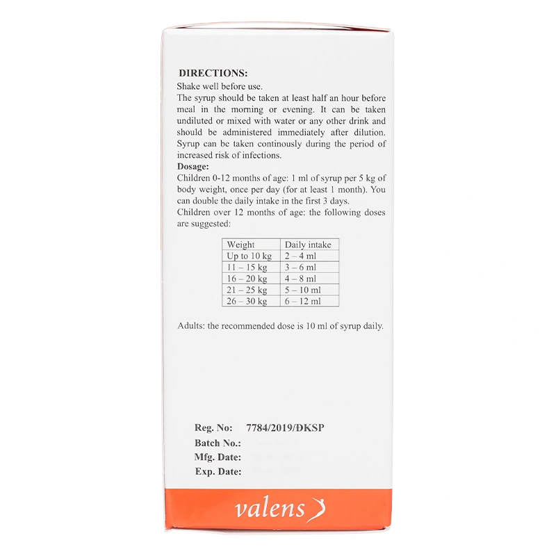 Siro Valens Gadopax Forte hỗ trợ tăng sức đề kháng hương táo, 100 ml dạng uống (từ 0 tháng) 5