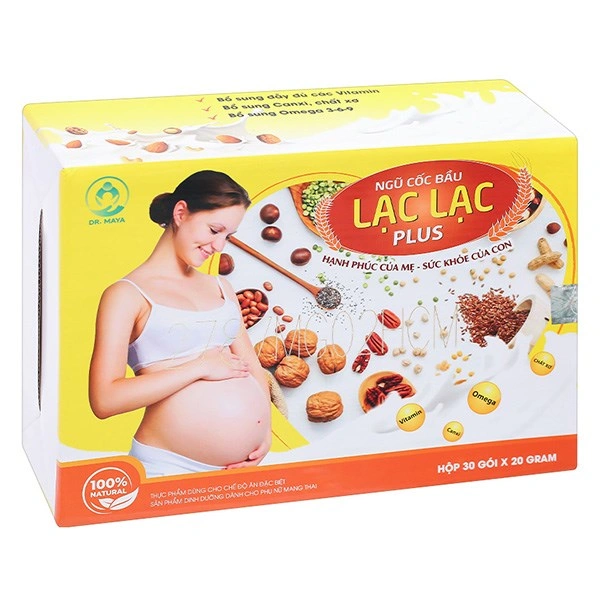 Ngũ cốc Dr.Maya Lạc Lạc Plus bổ sung dưỡng chất cho mẹ bầu, 30 gói dạng bột 1