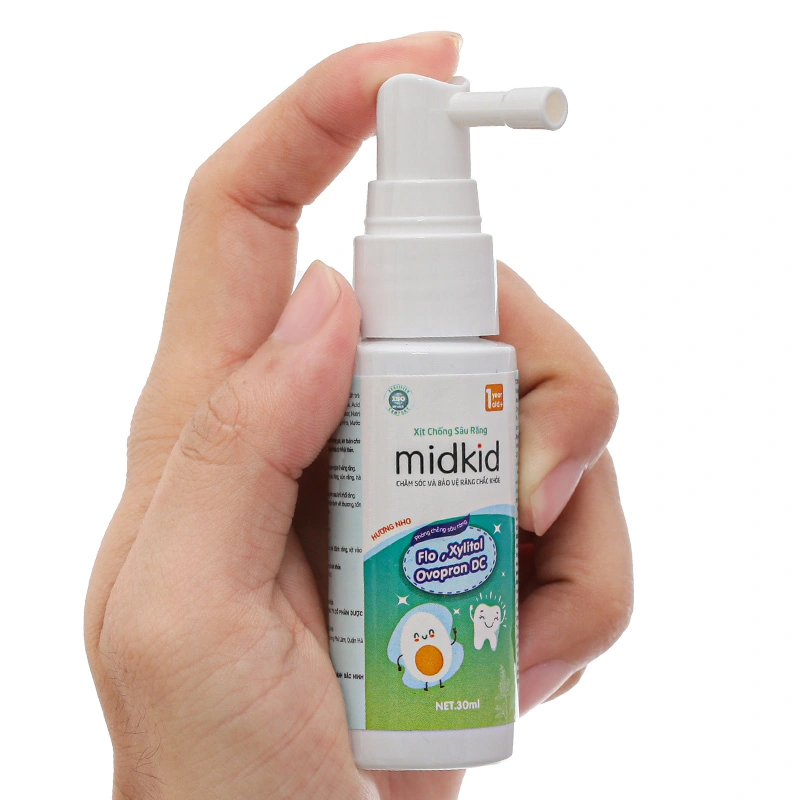 Midkid chống sâu răng hương nho, 30 ml dạng xịt (từ 1 tuổi) 7