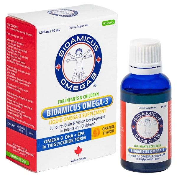 Combo 3 BioAmicus Omega-3 hỗ trợ não bộ và thị giác hương cam, 30 ml dạng uống (từ 0 tháng) 6