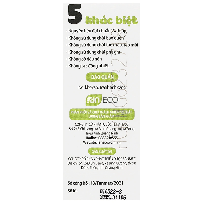 Dầu húng chanh kẽm Fankid tăng sức đề kháng, 30 ml dạng nhỏ giọt (từ 0 tháng) 11