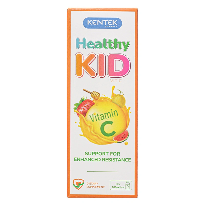 Siro Kentek Healthy Kid Vitamin C hỗ trợ tăng cường sức đề kháng hương dâu, mật ong, dưa lưới, 100 ml dạng uống (từ 1 tuổi) 3