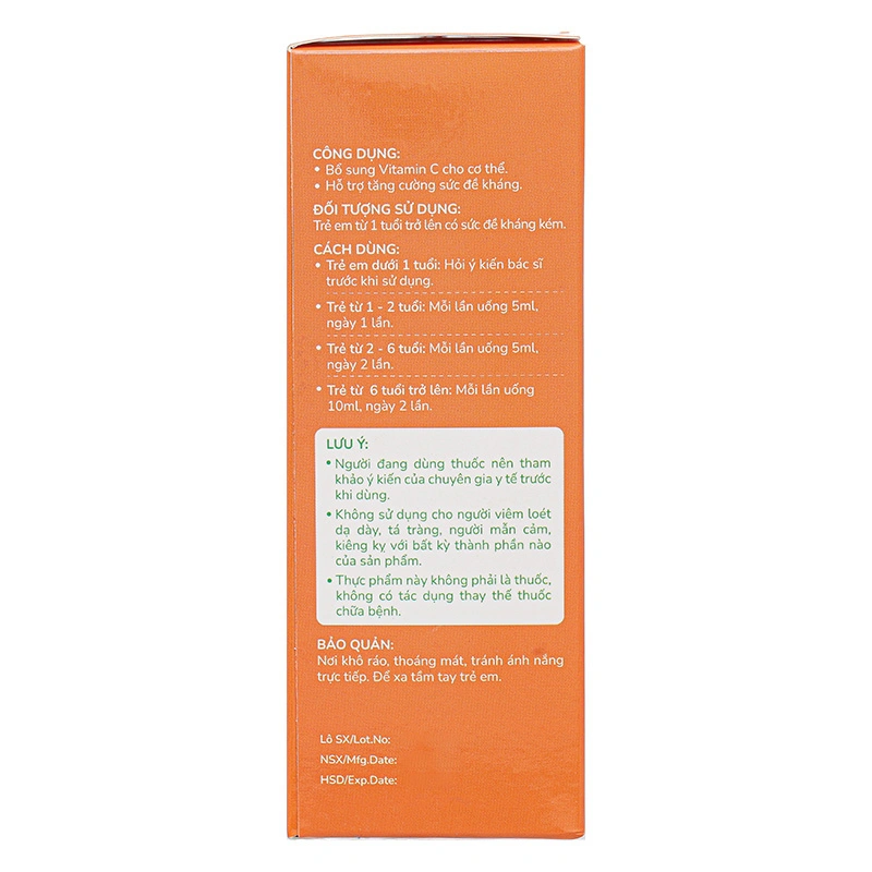 Siro Kentek Healthy Kid Vitamin C hỗ trợ tăng cường sức đề kháng hương dâu, mật ong, dưa lưới, 100 ml dạng uống (từ 1 tuổi) 5