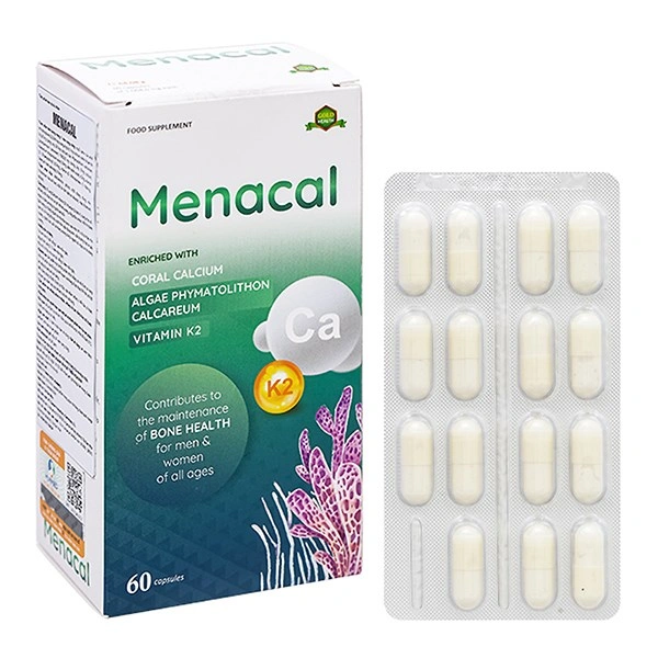 Menacal hỗ trợ xương, răng chắc khỏe, 60 viên dạng viên (từ 6 tuổi) 1